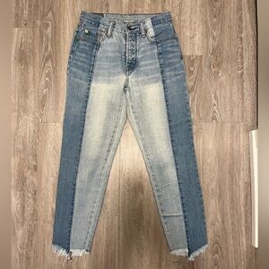 American Eagle Vintage High Rise Jeans Two Tone